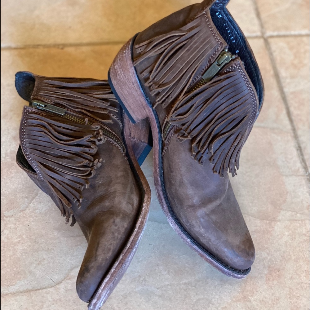 Liberty Black Faggio Fringe Bootie